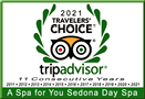 A Spa for You is proud to have been one of the 1st Sedona Spas ever to have been awarded TripAdvisor's Certificate of Excellence (now Traveler's Choice Award) for its consistent 5 Star Client Service Reviews since 2011 - Click for A Spa for You TripAdvisor Reviews.